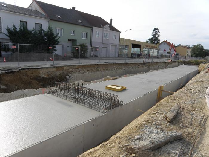 Gerinne mit Peikkofundament